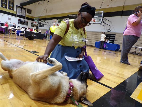 Making new friends at the 2023 Health Fair